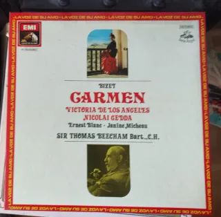 Caja Vinilos Carmen Bizet EMI