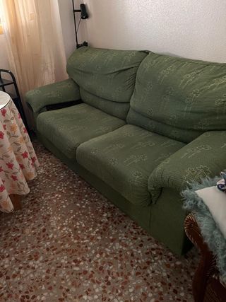 Sofá 2-3 plazas verde