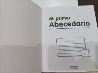Libro: Mi primer abecedario