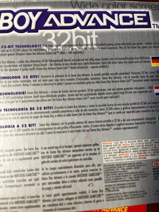 Nintendo Game Boy Advance Morado + Caja