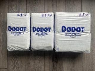 Lote 192 pañales Dodot Sensitive Tallas 1 y 2