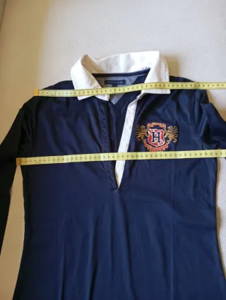 Polo manga larga Tommy Hilfiger azul