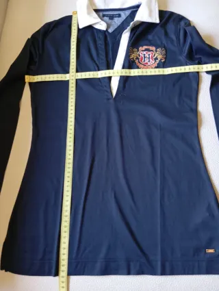 Polo manga larga Tommy Hilfiger azul