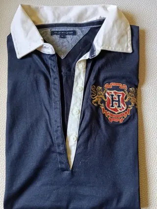 Polo manga larga Tommy Hilfiger azul
