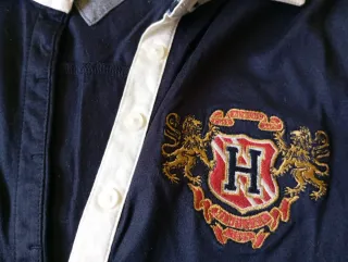 Polo manga larga Tommy Hilfiger azul