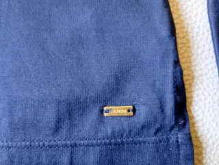 Polo manga larga Tommy Hilfiger azul