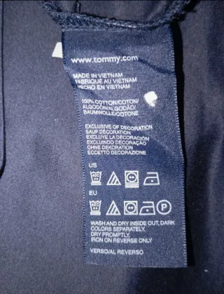 Polo manga larga Tommy Hilfiger azul