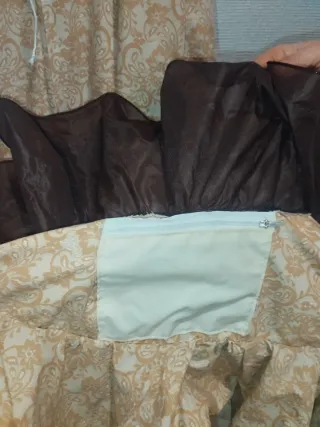 Vestido Flamenca Beige y Marrón