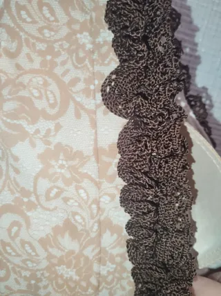 Vestido Flamenca Beige y Marrón