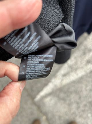 Abrigo H&M Gris Mujer