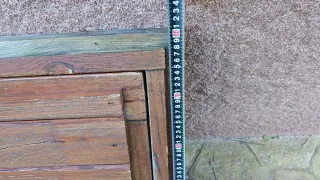 Puerta madera y cristal