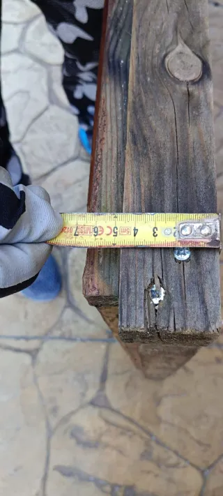 Puerta madera y cristal