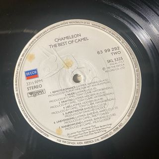 Vinilo Chameleon: The Best of Camel