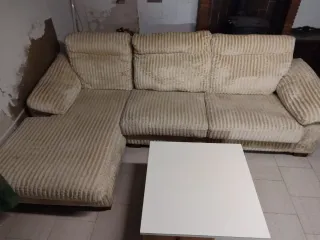 Sofá Chaiselongue Importado Beige