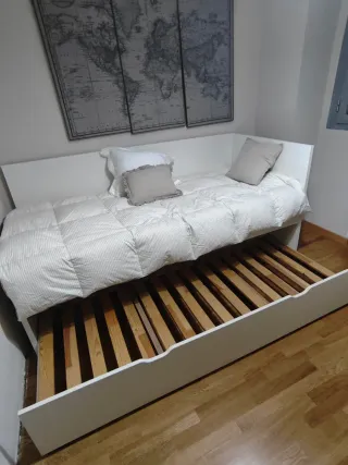 Cama Nido Doble Blanca