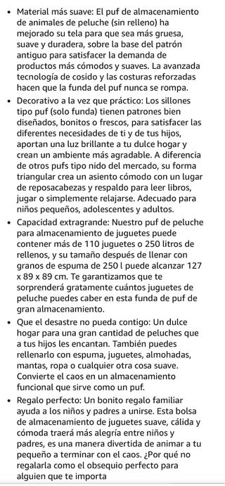 Funda para puf de Almacenamiento