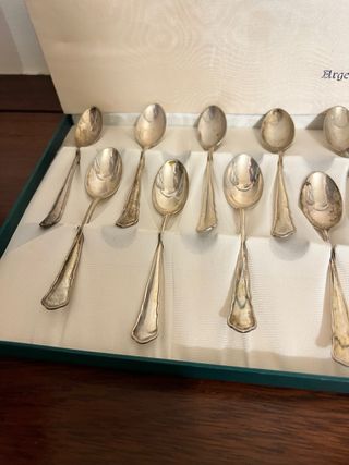 Servizio 12 cucchiaini Argento 800