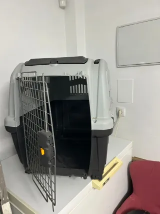 Transportín Perro/Gato Negro y Gris