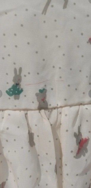 Vestido estampado conejos y caballos