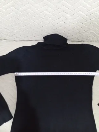 Jersey Negro Mujer Cuello Alto