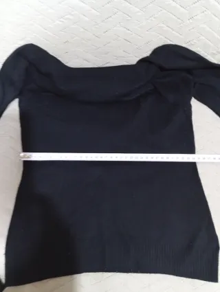 Jersey Negro Mujer Cuello Alto