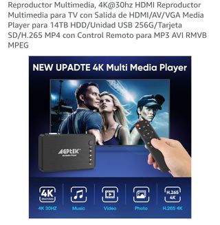 AGPTEK Reproductor Multimedia 4K