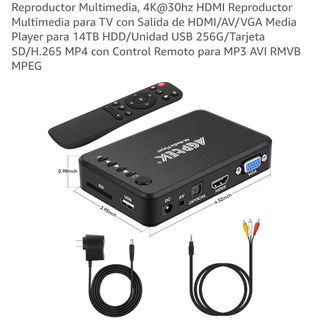 AGPTEK Reproductor Multimedia 4K