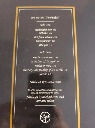 Sandra, Ten On One (The Singles) 1987 Recopilatori