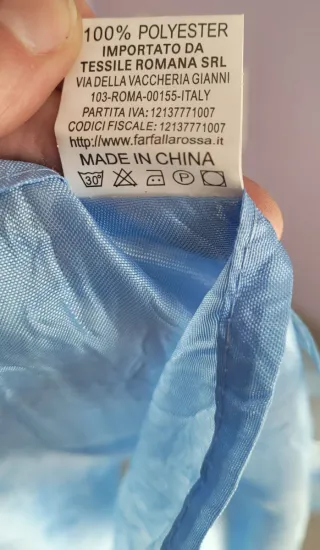 Tenda a pannello blu e argento