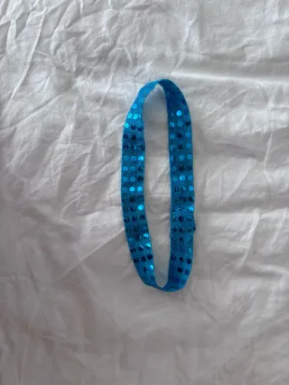 Disfraz charleston niña lentejuelas azul con fleco