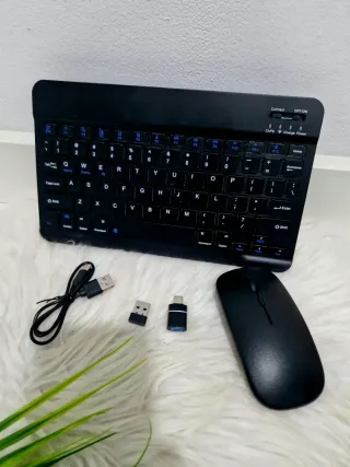 Teclado e Rato Wireless Preto