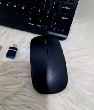 Teclado e Rato Wireless Preto