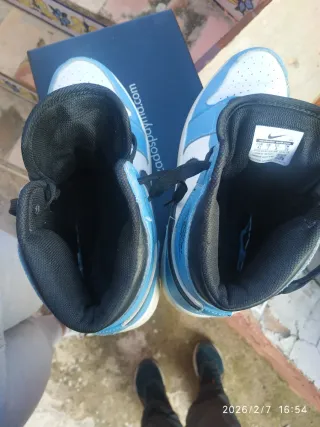 Zapatillas Nike Air Jordan 1 Azul y Blanco