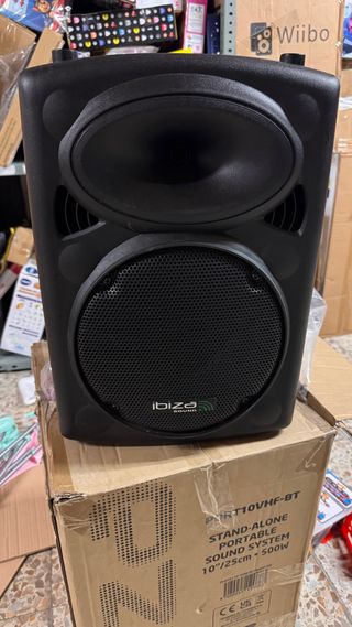 Altavoz Ibiza PORT10VHF-BT 10 500W Portátil