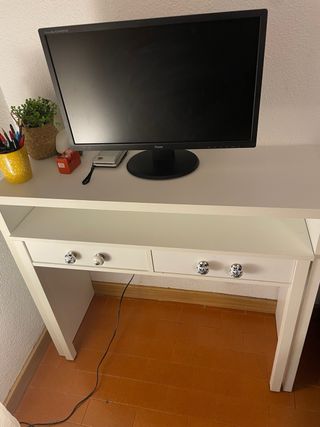 Escritorio blanco extensible