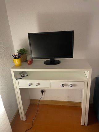 Escritorio blanco extensible