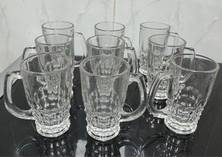 9 Jarritas Chupito Cristal tallado