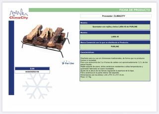 Purline LARA 45 Chimenea bioetanol