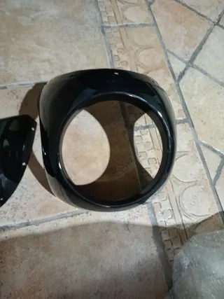 Cúpula Visera Moto Harley Davidson Negra