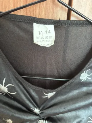 Disfraz bruja negro talla 11-14