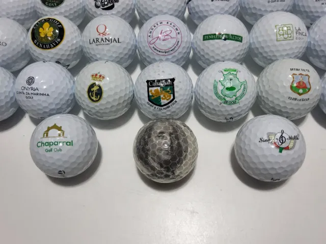 66 Bolas de Golf con Logotipos Variados