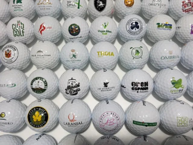 66 Bolas de Golf con Logotipos Variados
