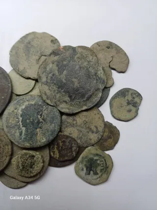 Lote 20 monedas antiguas varias épocas