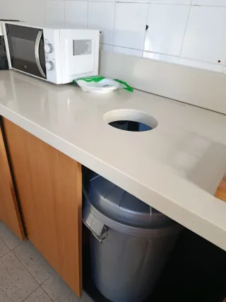 Mueble cocina 4 estantes madera y metal