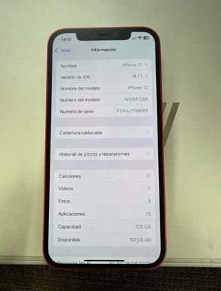iPhone 12 128GB Rojo