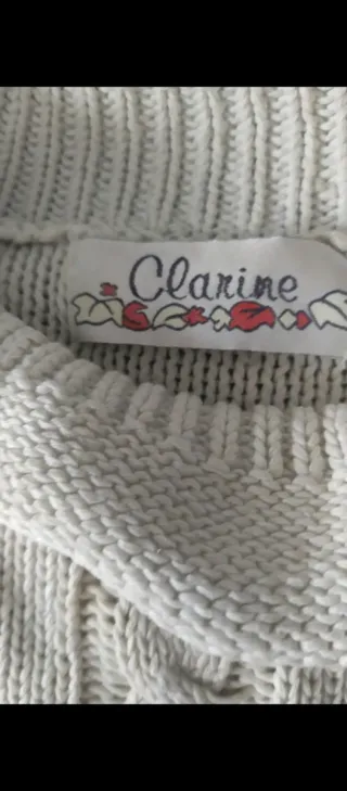 Jersey mujer hilo grueso bordado