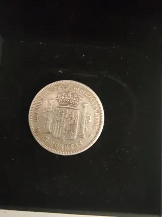 Moneda Plata 1871 Rey Amadeo I España