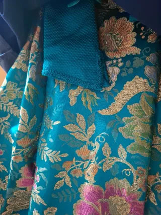 Traje de Fallera Verde y Dorado