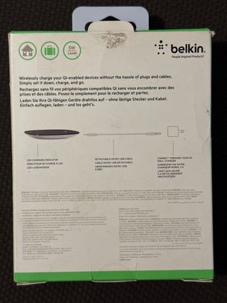 Base Carga Inalámbrica Belkin Qi iPhone