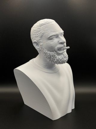Busto post malone rap Stampa 3D Altezza 25cm